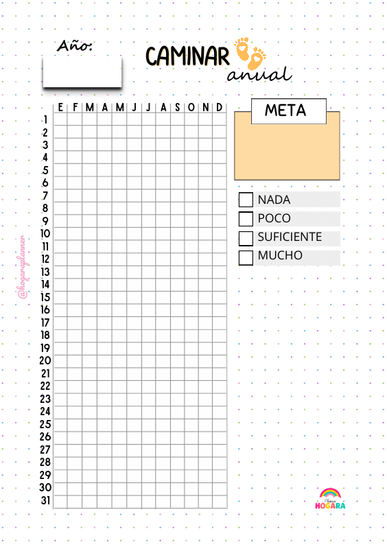 Trackers Anuales de Hábitos y Bienestar