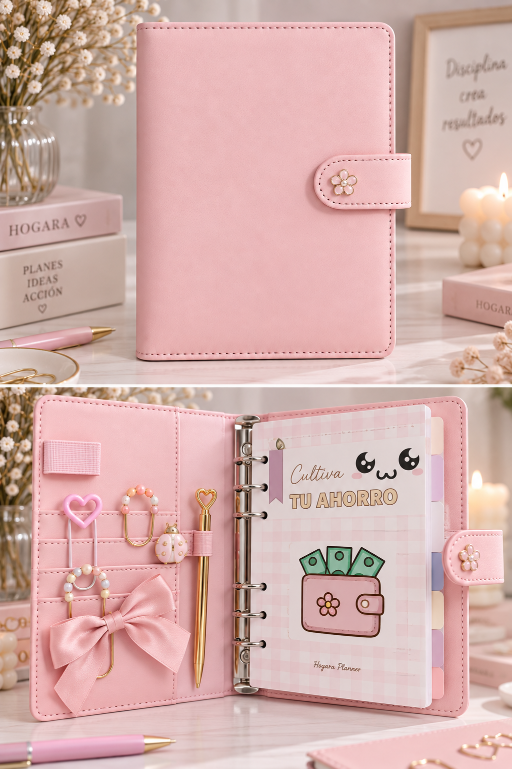 🩷 PLANNER ARMONÍA · Rosa Pastel
