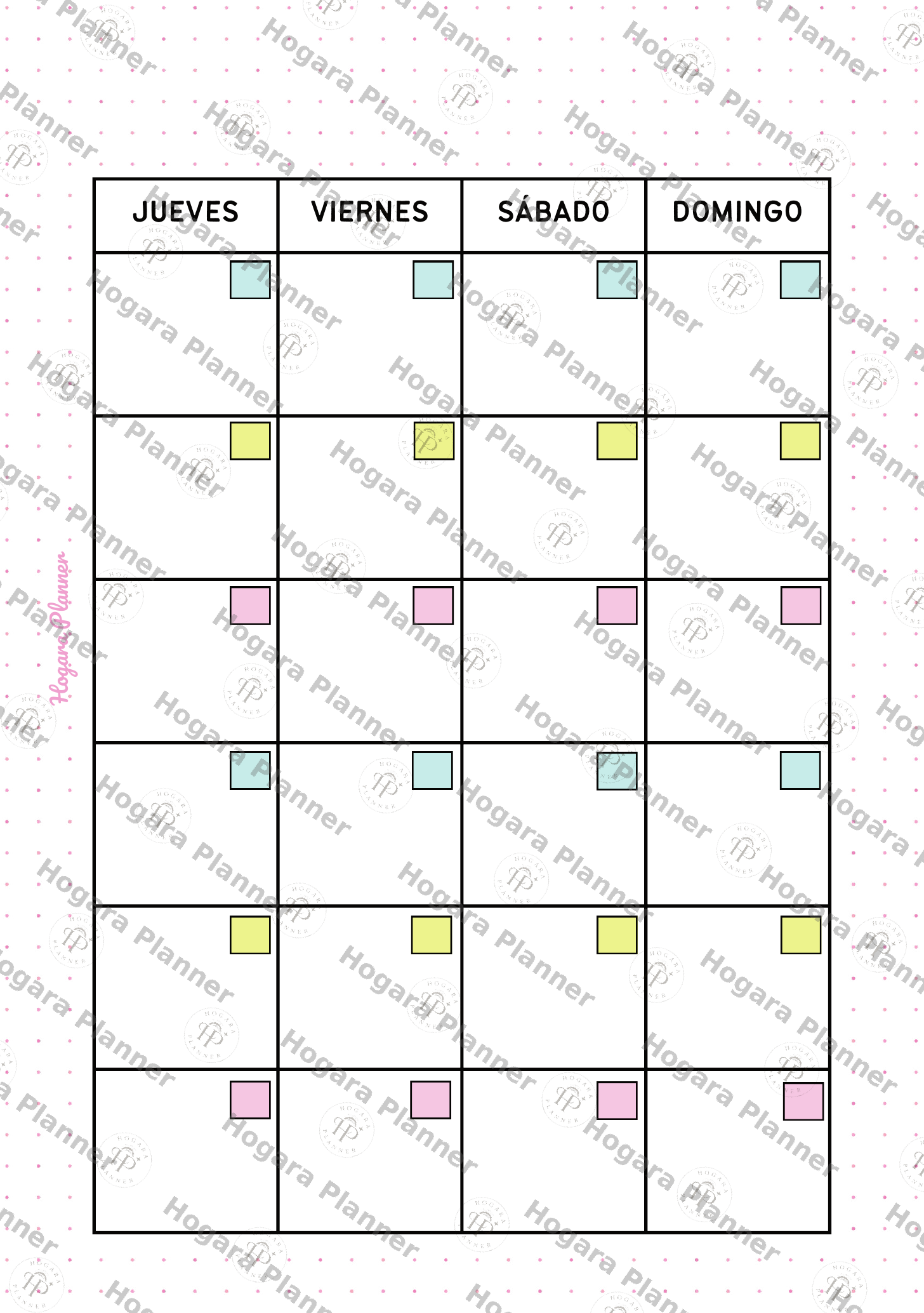 Recambio Calendario Anual Sin Fechas - Imagen 3