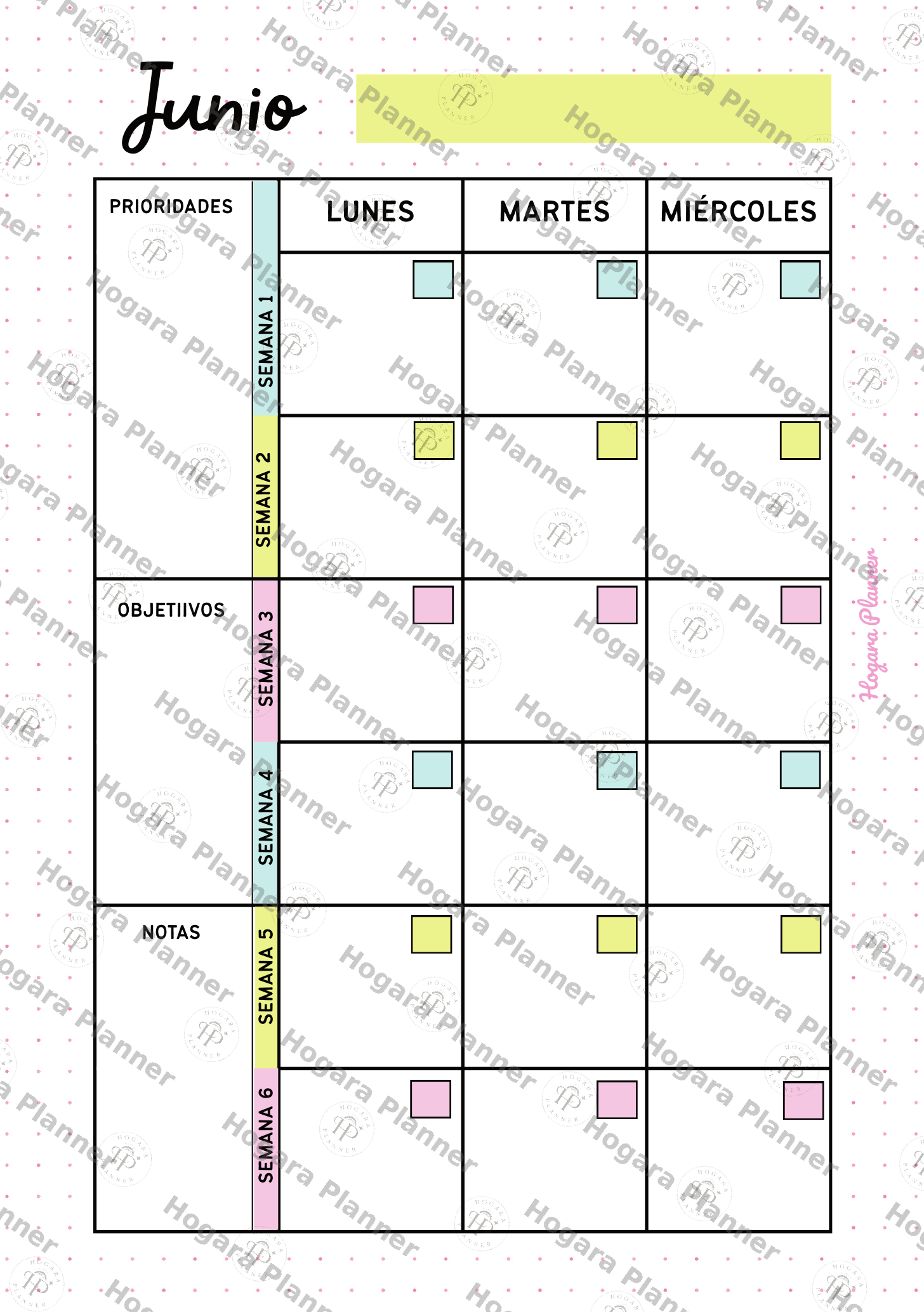 Recambio Calendario Anual Sin Fechas - Imagen 8