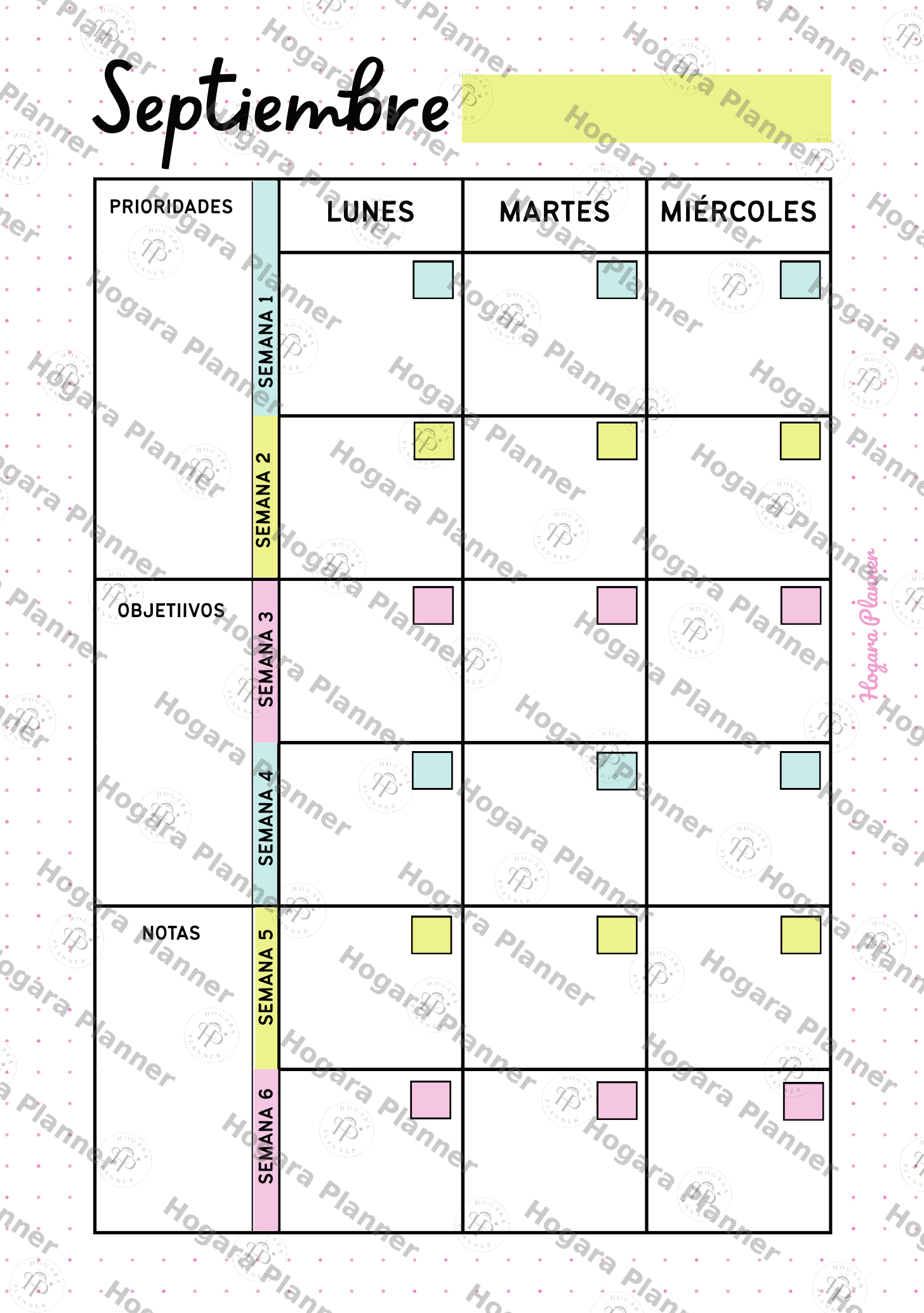 Recambio Calendario Anual Sin Fechas - Imagen 11