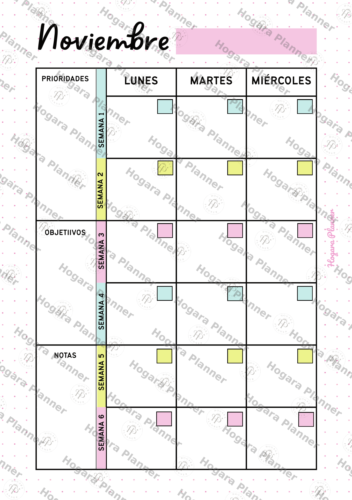 Recambio Calendario Anual Sin Fechas - Imagen 13