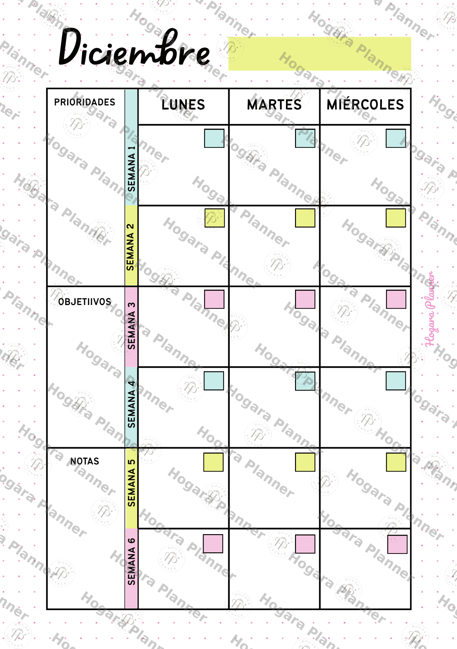 Recambio Calendario Anual Sin Fechas - Imagen 14