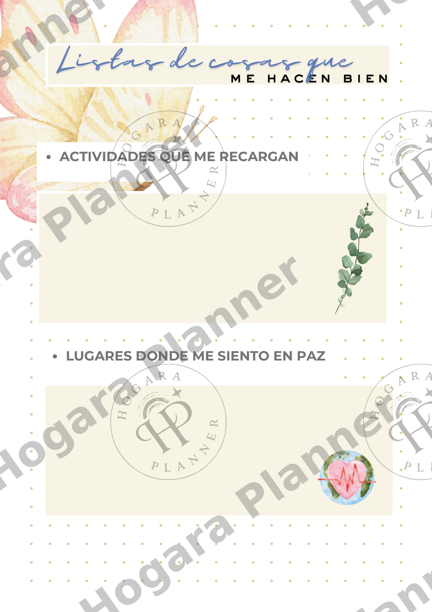 Recambio de Autocuidado y Bienestar (32 Páginas A5) • Colección Hogara - Imagen 11